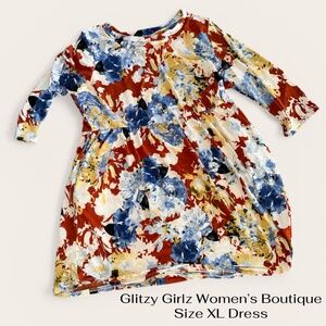 Glitzy Girlz Boutique dress with pockets XL